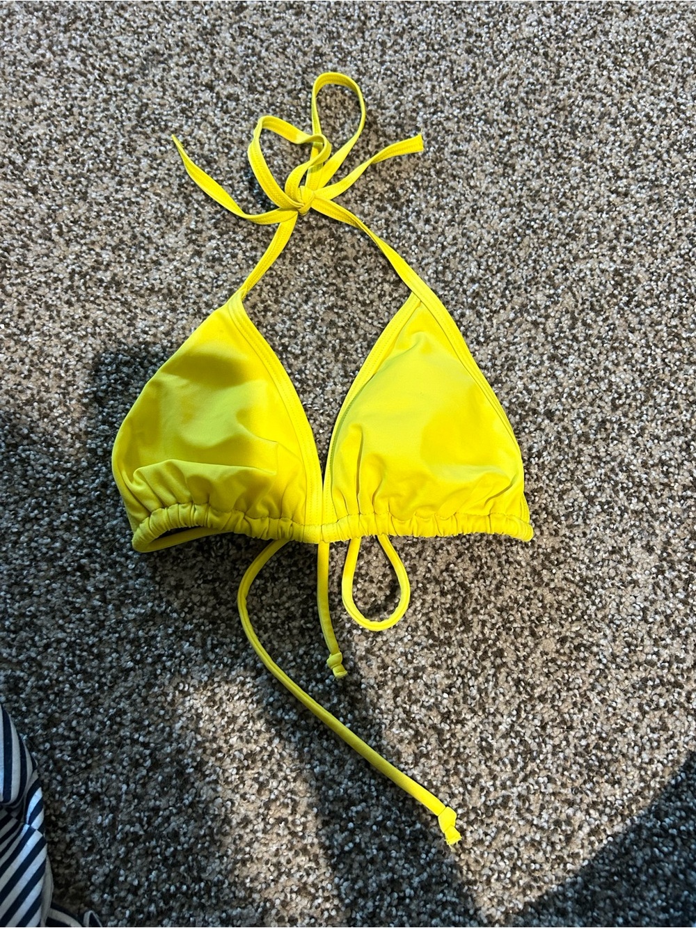 Yellow Triangle Bikini Top Victoria’s secret Pink